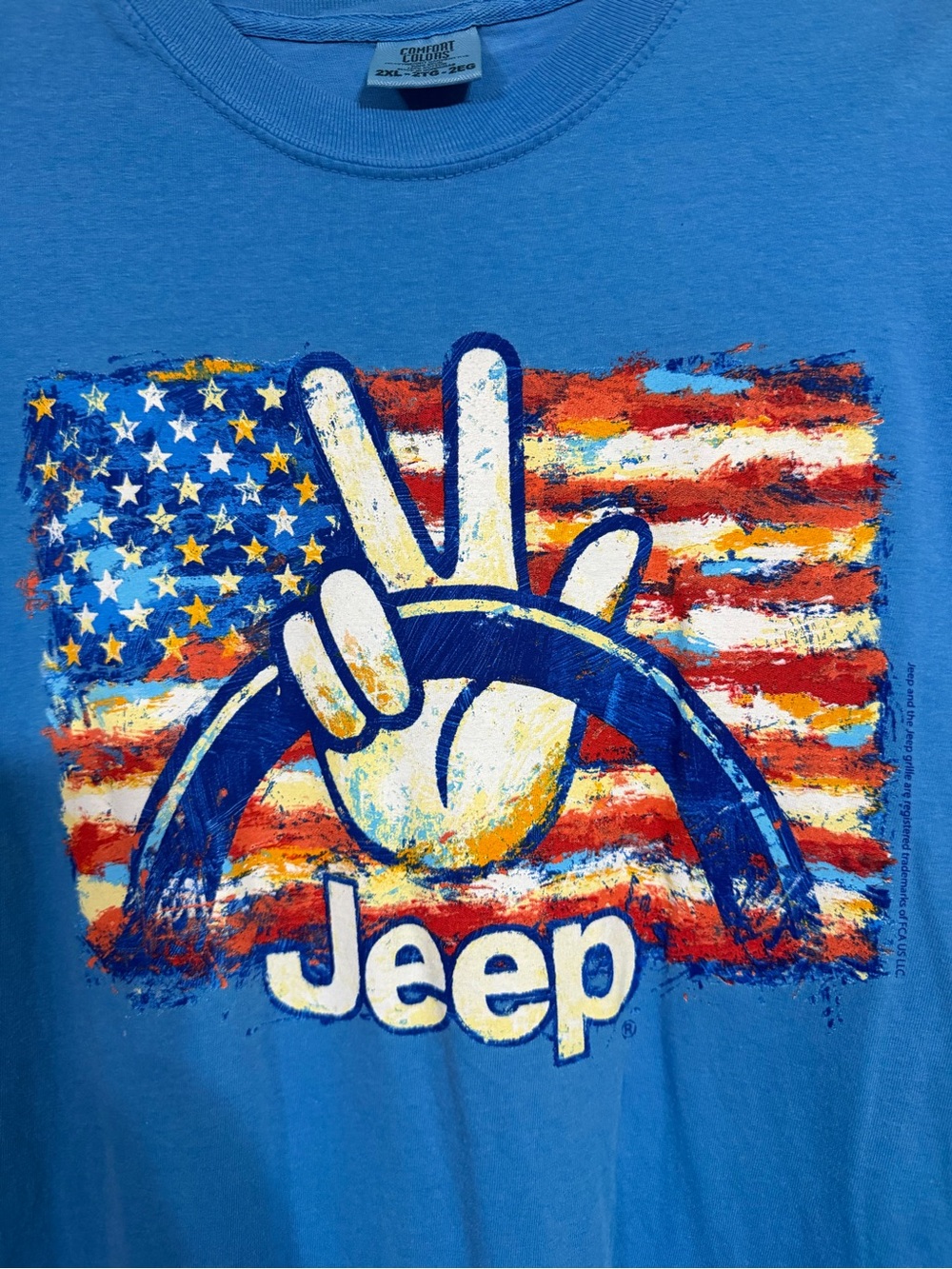 Comfort Colors Light Blue Tee with Branded Neck Tag - Picture 3 of 6